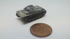Takara 1/144 World Tank Museum 3. German Panzer II tank. In winter wash. (#42)