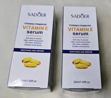 2pk-Sadoer 30ml Vitamin E Serum, Hydrates And Moisturizes, Sealed Box, "NEW"