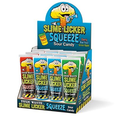 Toxic Waste Slime Licker Squeeze Sour Candy | 12 Count Display 