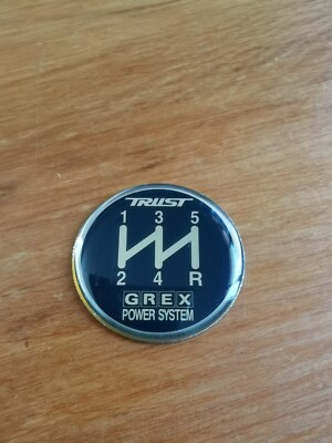 Trust Greddy Shift Pattern GREX Emblem Coin 5 SPEED Blue