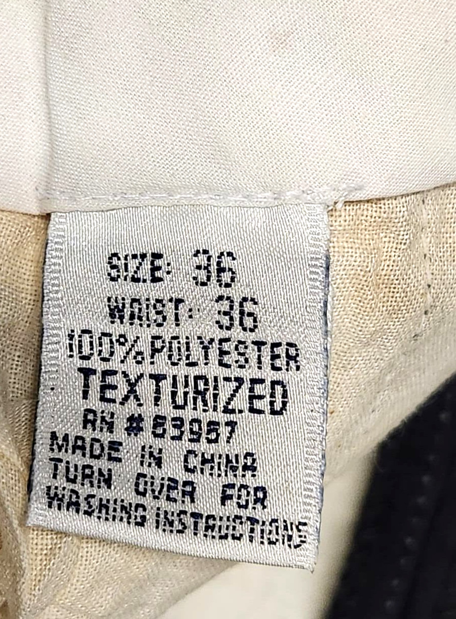 Galaxy By Harvic Men's Texturized Dress Slacks Striped Black ~ Size 36 x 32