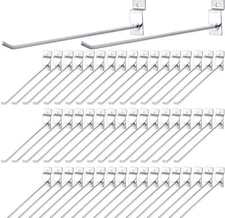 100Pcs 10 Inch Slatwall Hooks, Slatwall Hooks Accessories Retail Display US
