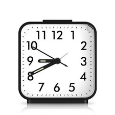 Compact Alarm Clock Silent Non-Ticking Battery Powered with Night Light