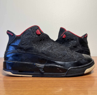 Nike Air Jordan Dub Zero Black Red GS Size 6y 6 Sneakers 311047-061