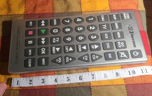 Emerson Jumbo Universal Remote, Tested Visually Impaired, Elderly Easy To Use - Picture 4 of 5