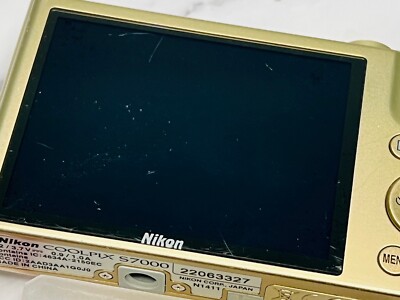 Nikon COOLPIX S7000 Gold 16.0MP 20x Compact Digital Camera Fast