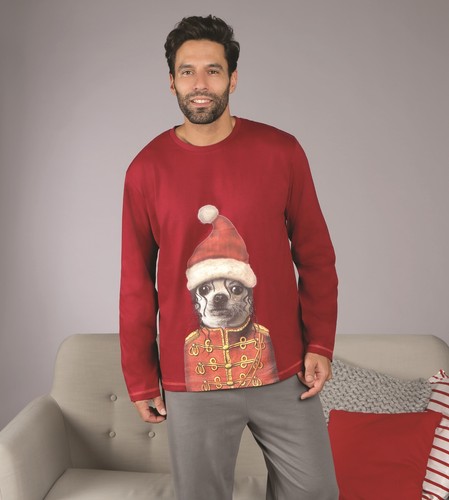Tuta Uomo 100% Cotone PETS ROCK Maglia Girocollo Pantaloni Lunghi 2 Colori  | eBay