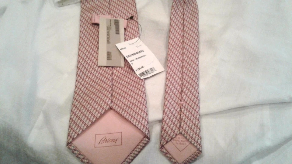  Corbata BRIONI hecha en Italia tejida seda cuello precio de venta sugerido por el fabricante $230! Foto 2 de 3
