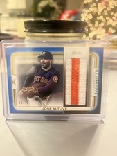 2023 Topps Definitive Collection Jose Altuve Blue Jumbo Jersey Patch Relic 30/30