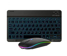 Combo De Teclado Y Mouse Bluetooth Para Ipad - Teclado Inalambrico Recargable Y