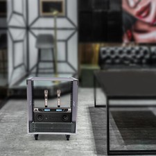 12U Rolling Network Server Enclosure Data Cabinet Rack Audio Telecom Holder