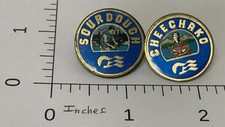 2 LAPEL PINS: PRINCESS CRUISE LINES: 1 CHEECHAKO WITH A FISH & 1 SOURDOUGH