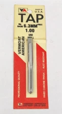Vermont American M6.3 x 1.0 mm Plug Hand Tap Metric Carbon Steel CS 6430 USA