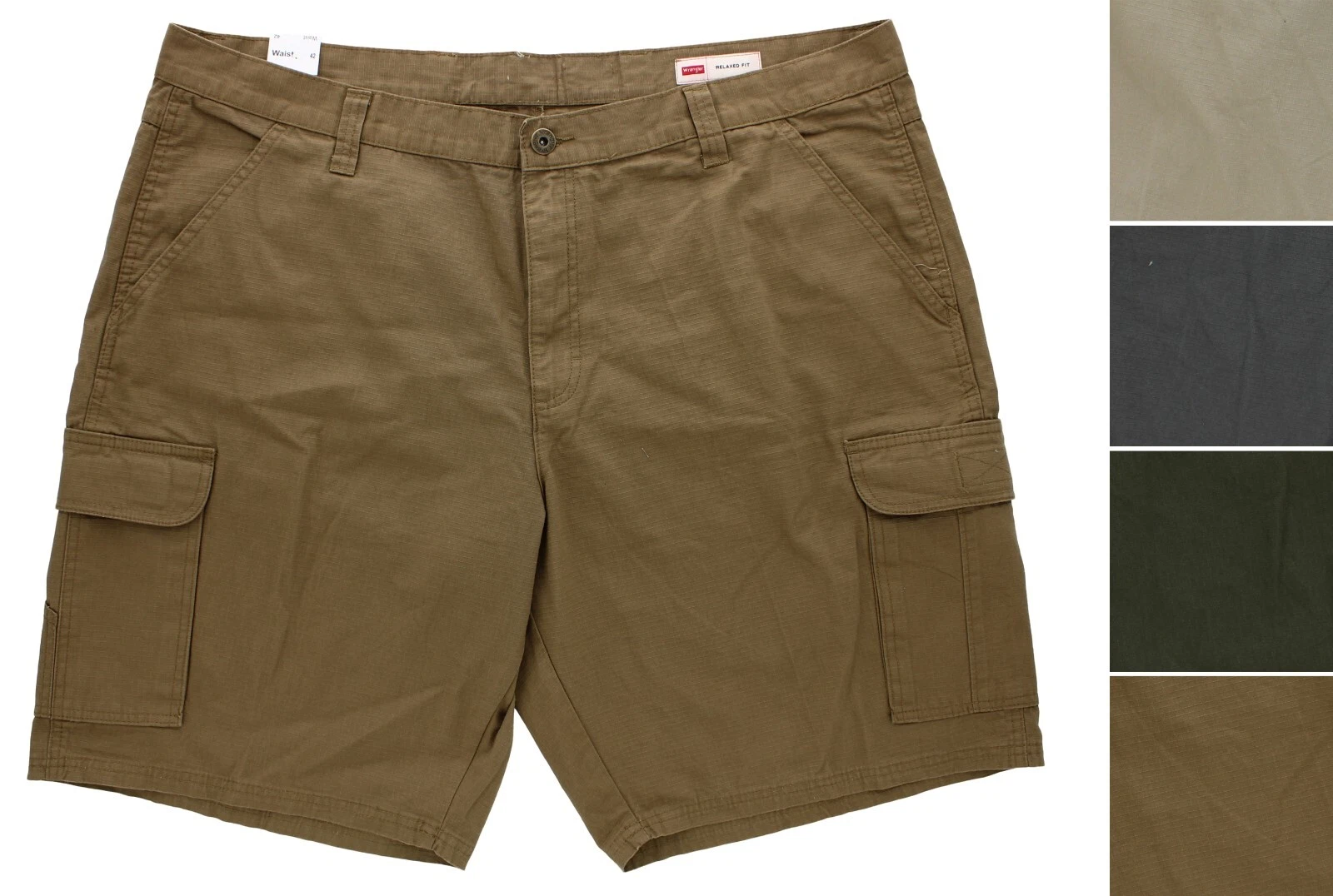 Wrangler Men's Cargo Shorts Relaxed-Fit Rip-Stop Big & Tall 7-Pocket, 10" Inseam