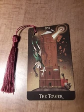 The Tower- Deviant Tarot Bookmark Oracle Card Art Deck Gift, Purified & Charged