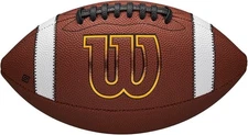 WILSON GST SpeedSkin Footballs - Brown, Pee Wee Size