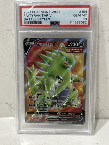 Tyranitar V graded PSA 10 for sale on eBay