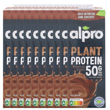 10x Alpro Proteindrink Soja je 1Liter mit Schokogeschmack 50g Eiweis pro L Vegan