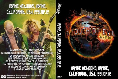 JUDAS PRIEST LIVE IN IRVINE MEADOWS 7/12/91 RARE DVD Painkiller tour!