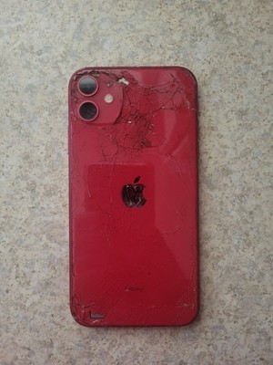 Apple iphone 11 Parts Only, Good Screen, Red, Sold As-Is