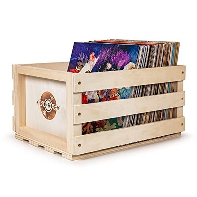 CROSLEY - Record Storage Crate Natural - Vinyl Record Vinyl Storage - F600z