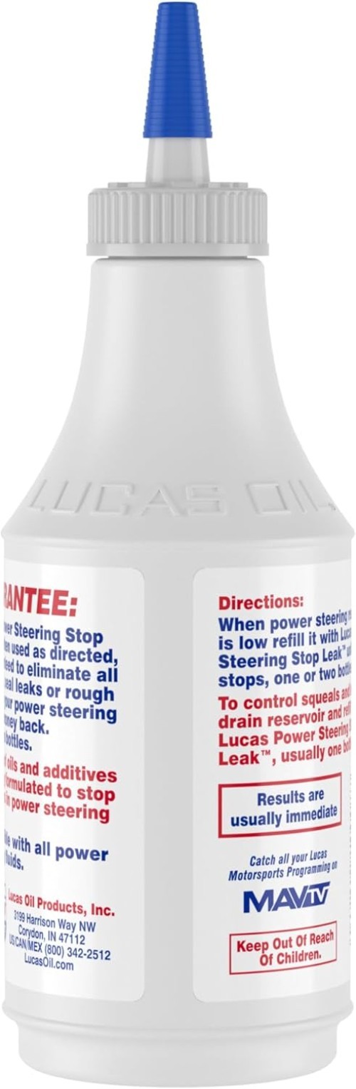 Vehicle Power Steering Stop Leak - 12 Ounce Bottle, Compatible with All Fluids
