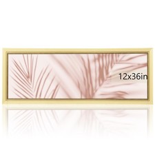 12x36 Picture Frame, Gold Poster Frame, Home Decor Natural Gallery Frames, Ho...