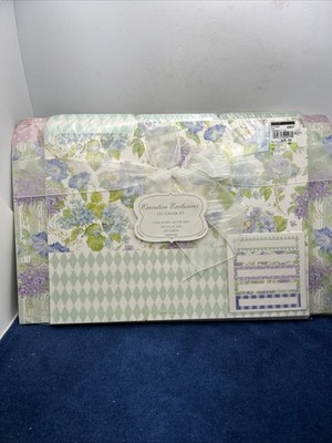 Executive Exclusives File Folder Set Floral Hydrangea Rose Floral Letter & Legal