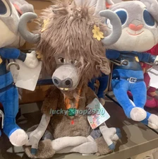 Shanghai Disney Zootopia Yax The Yak Brown Necklace Plush Doll New