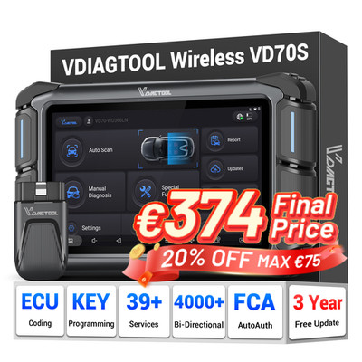 2026 VD70S KFZ OBD2 Diagnosegerät Scanner Alle System ECU-Kodierung Active Test