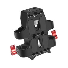 1/4" 3/8" Anti-Slip Camera Alloy Cage Baseplate With Dual 15mm Rod Rail Clamp