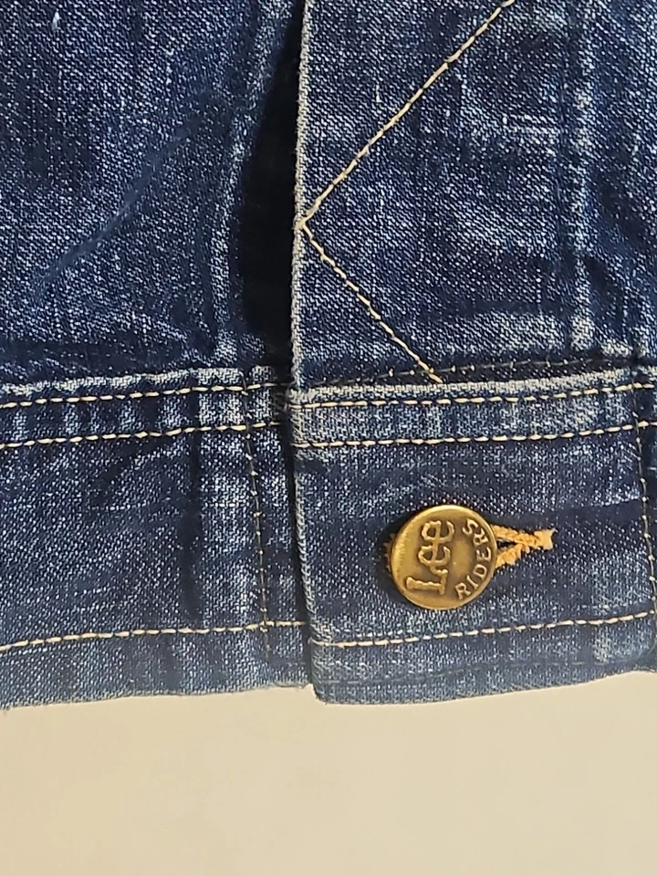 Chaqueta Denim Sanforized Union Rara De Colección Años 50 LEE RIDER ETIQUETA ROJA 131 JY TALLA 14 Foto 4 de 4