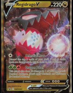 regidrago v pokemon card value SWSH281 Holo Ultra Rare Black Star Promo TCG NM your opponent takes 2 Prize cards Pokemon - Sword & Shield