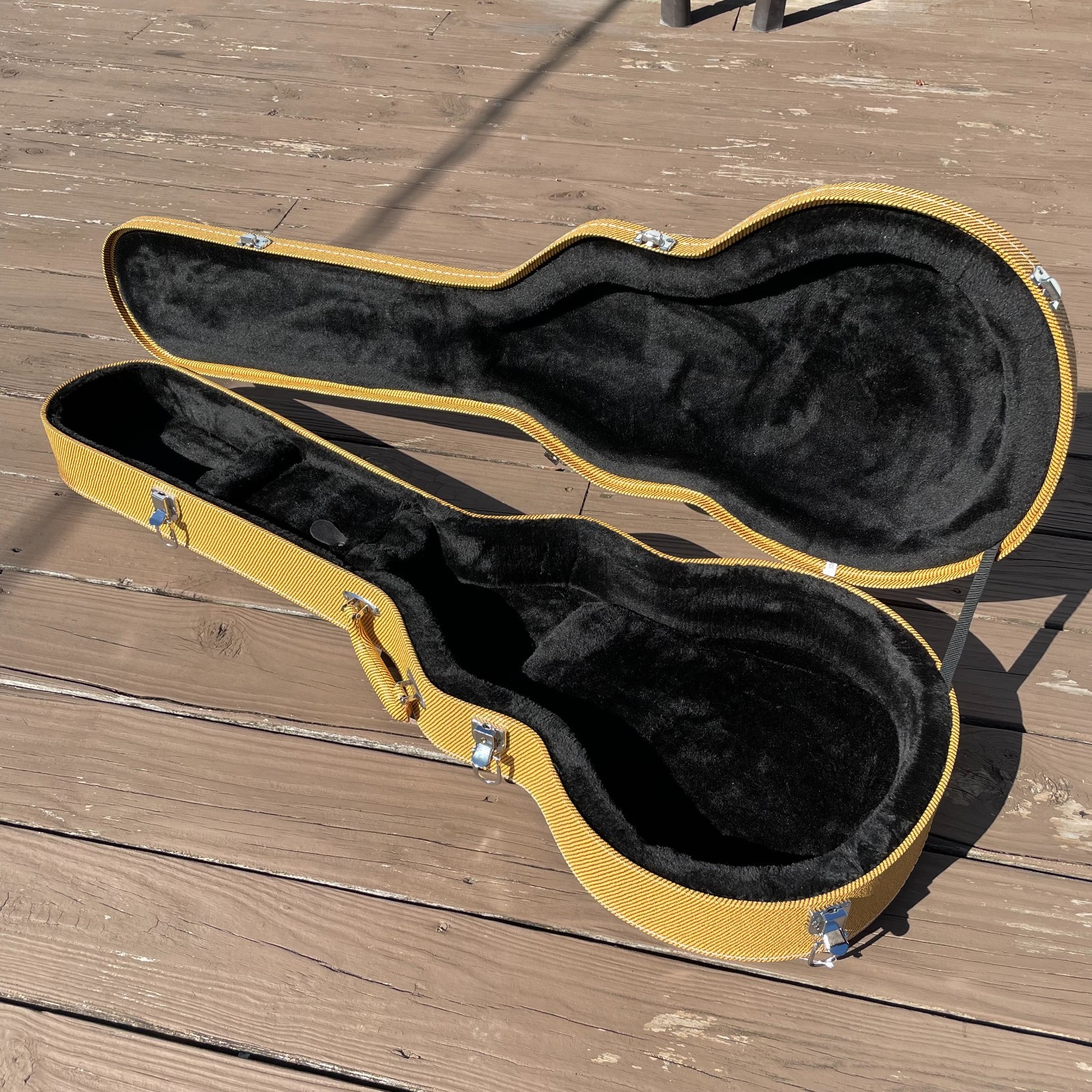 Custodia rigida per chitarra elettrica ad arco per chitarre Les Paul stile LP, bloccabile foto 3