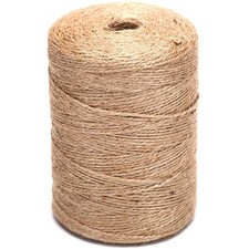 Hilo de yute natural de 1100 pies, 2 mm, 3 capas, cinta fina de c  amo