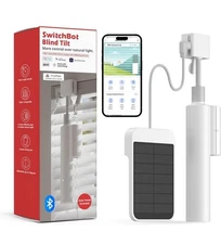 SwitchBot Blind Tilt Motorized Blinds - Smart Solar Power Automatic Open & Close