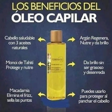 TERRAMAR 3 IN 1 HAIR OIL WITH ARGAN MACADAMIA 4.06 fl. oz., 120ml Gold