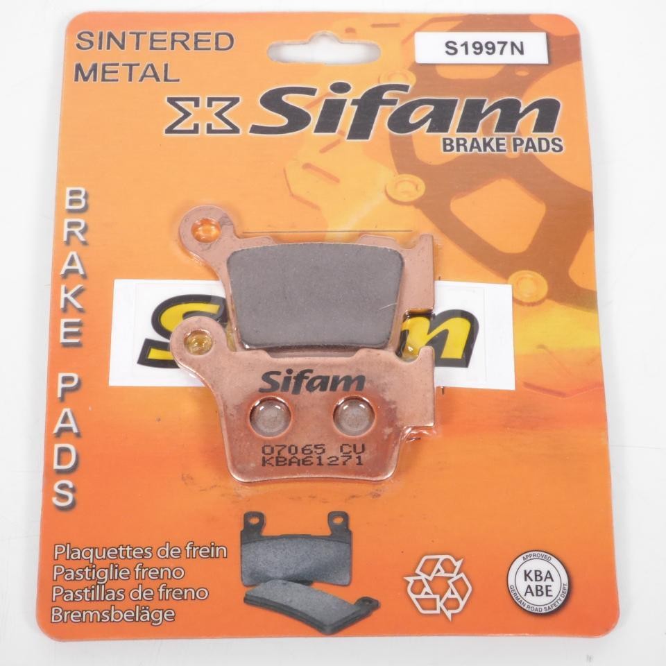 Plaquette de frein Sifam moto pour affronter les pistes en Husqvarna 450 Te