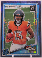 Panini Donruss Optic 2025 Pat Bryant Rated Rookie Prizm #215 Denver Broncos Card. rookie card picture
