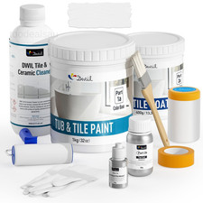 Bathtub Paint, Tub and Tile Refinishing Kit 32 Fl Oz Pack of 1 , White