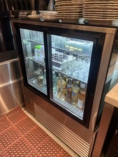 Iron Mountain 48” (46”w x 28” d x 55”h) Refrigerated Showcase.  2.5 Years old 