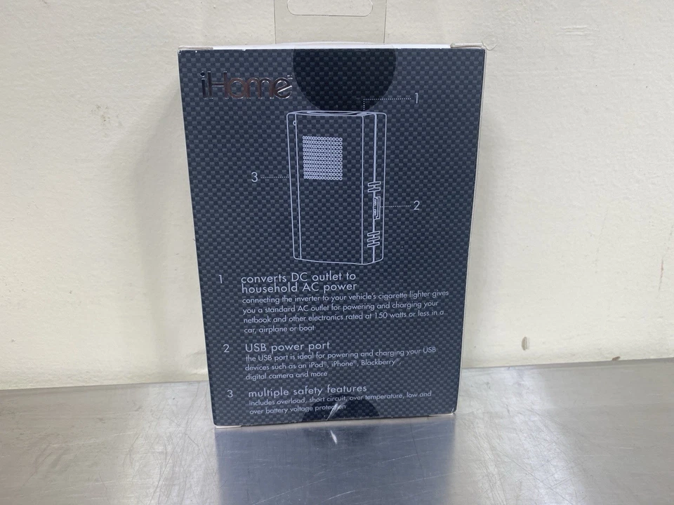 Free Shipping! BRAND NEW iHOME 150 Watt Power Inverter - Image 2 of 3