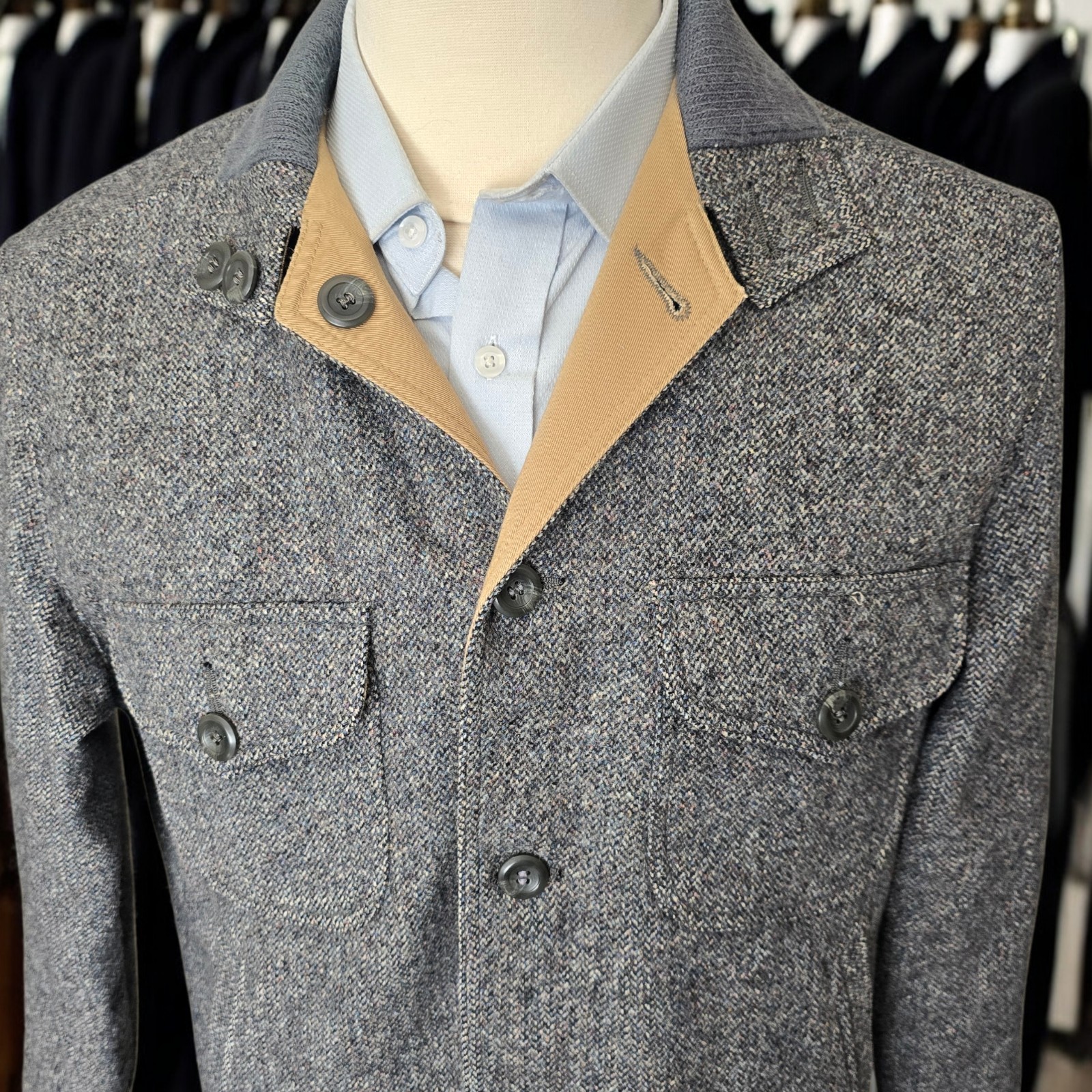 Vintage Pendleton Tweed Shacket Medium 1960s Reve… - image 3