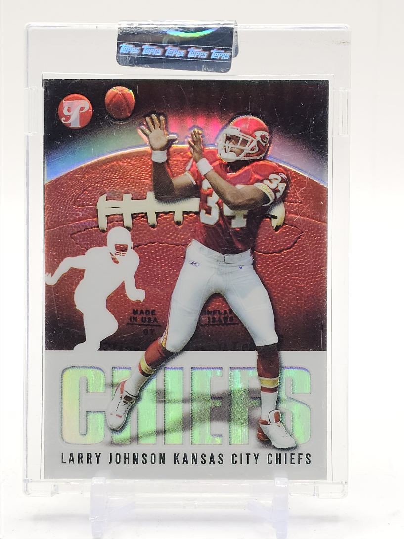 LARRY JOHNSON 2003 TOPPS PRISTINE UNCIRCULATED REFRACTOR CHIEFS /1449 Q1339