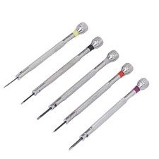 C-5pcs Watch Screwdriver Set Steel Different Sizes Professional Manul Watch