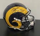 Jim Everett Signed Rams T/B Riddell F/S Replica Helmet w/Pass Leader - (SS COA)