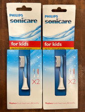 2x Philips Sonicare For Kids Replacement Brush Heads Extra Soft DISCONTINUED