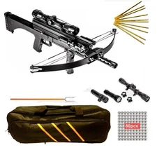 120lbs WT4  TACTICAL STEEL BALL CROSSBOW with 12x ARROW PACK