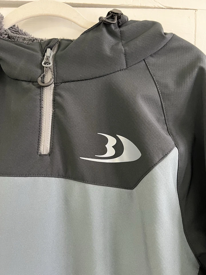 Blackfish Gale 2.0 Soft-Shell Pullover Jacket Men's Medium Fleece Black Gray - Image 2 of 4