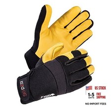 Full Grain Deerskin Leather Gloves for Men and Medium Deerskin Leather Palm